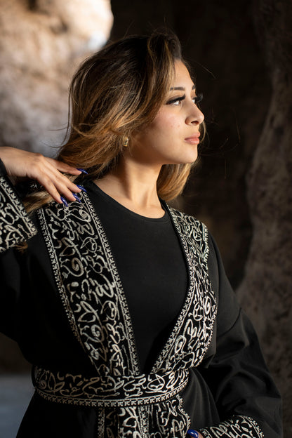 ARABESQUE CHARM KUFTAN: (Comes with headscarf & Belt)